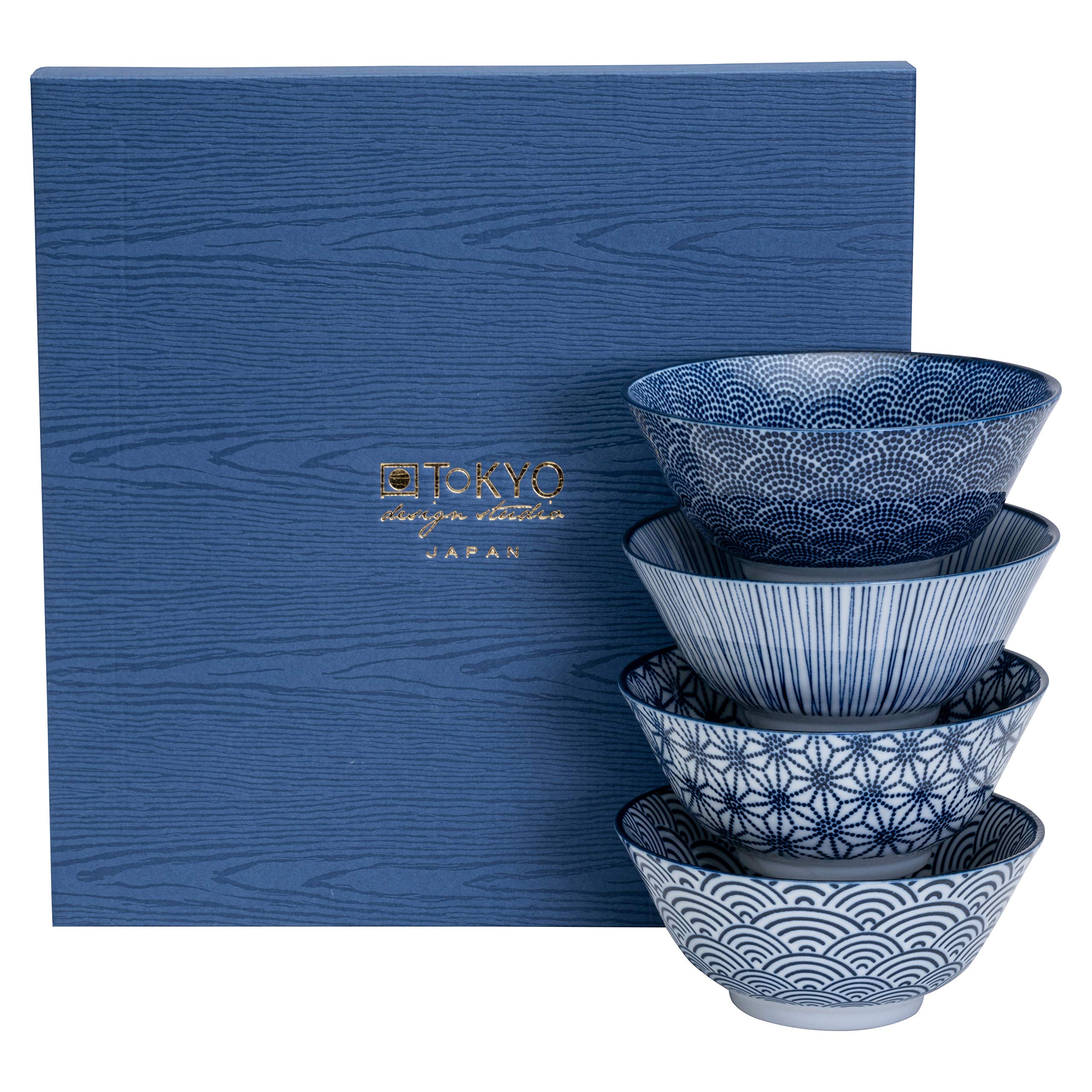 Nippon Blue Tayo-Schüssel-Set, 4-tlg.
