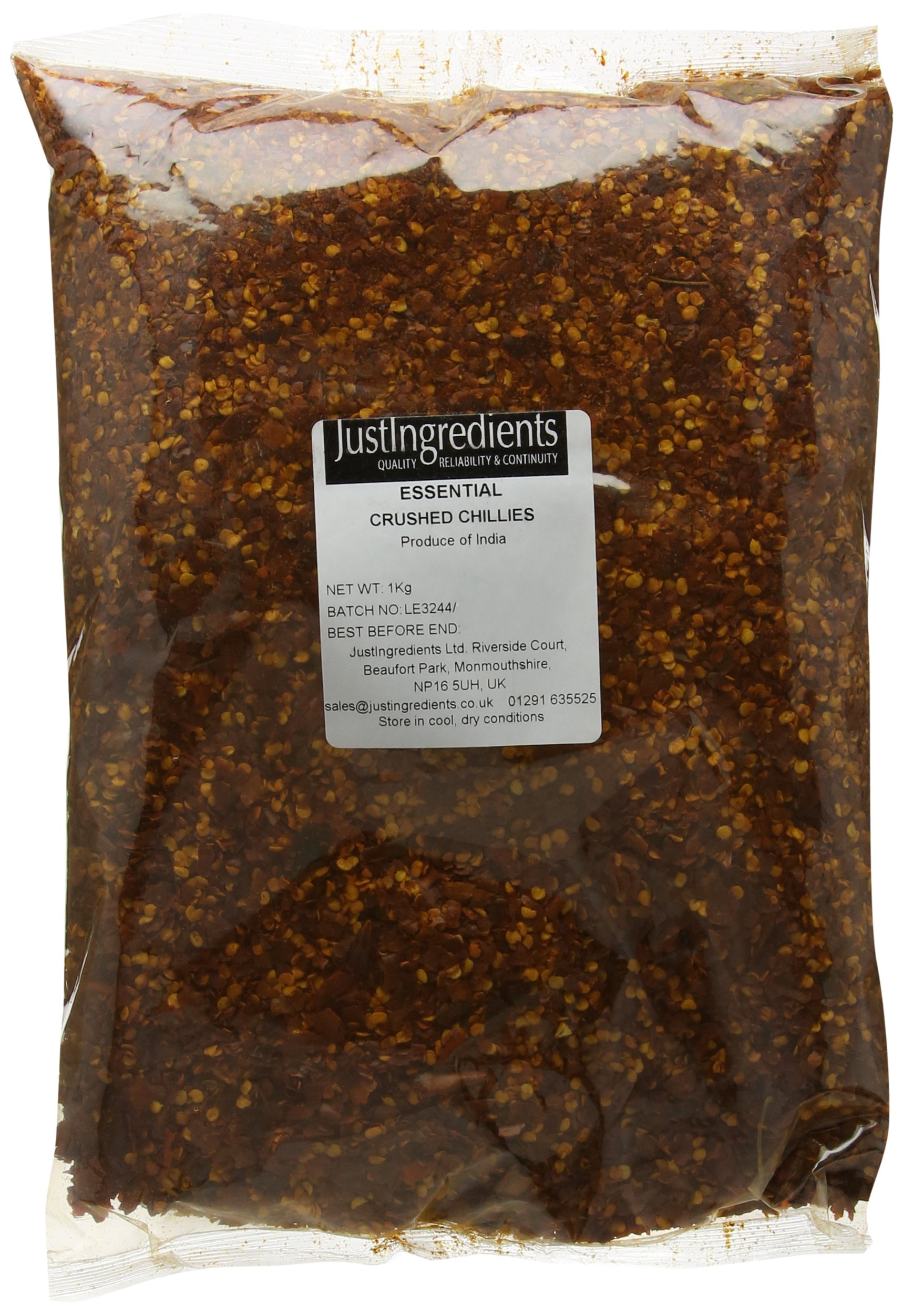 JustIngredients Essentials Chillies Crushed 1 kg 1 kg Pack of 1