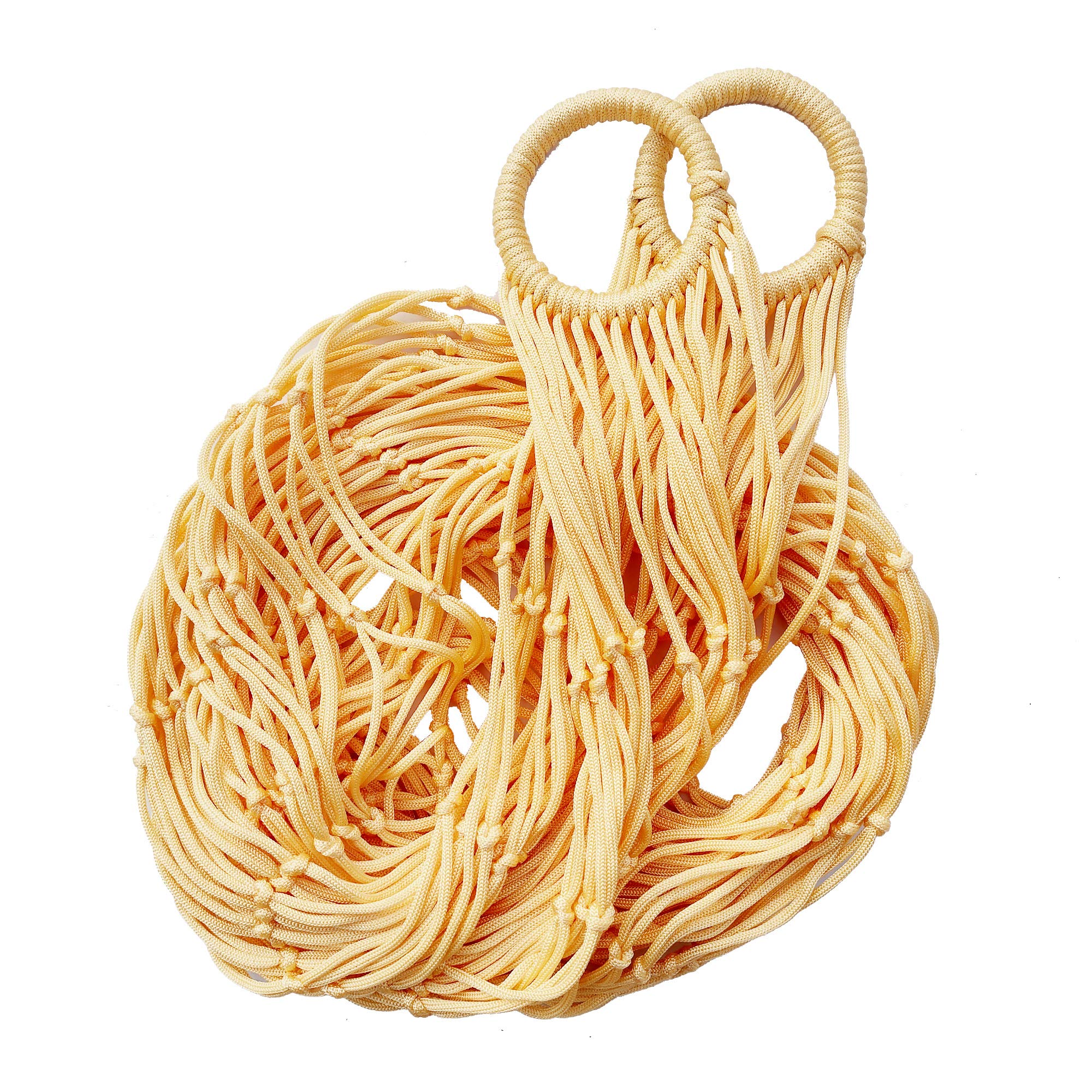 CRM TRADERS Handcrafted Nylon Rope Hammock Swing Hanging Net Mesh Sleeping Bed for Kids-image-31