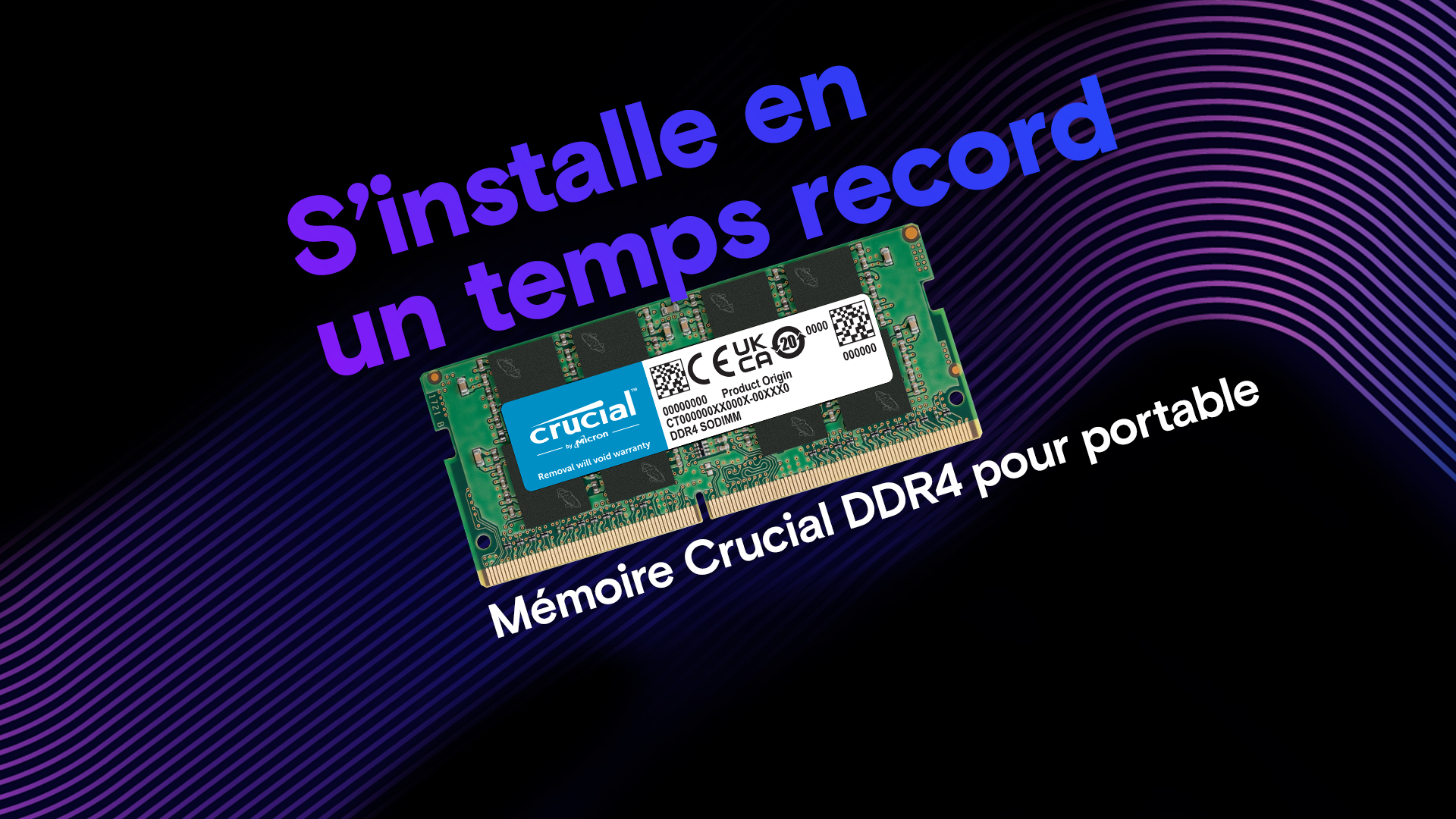 Crucial RAM DDR4 16Go 3200MHz SODIMM CL22, Mémoire pour Ordinateur