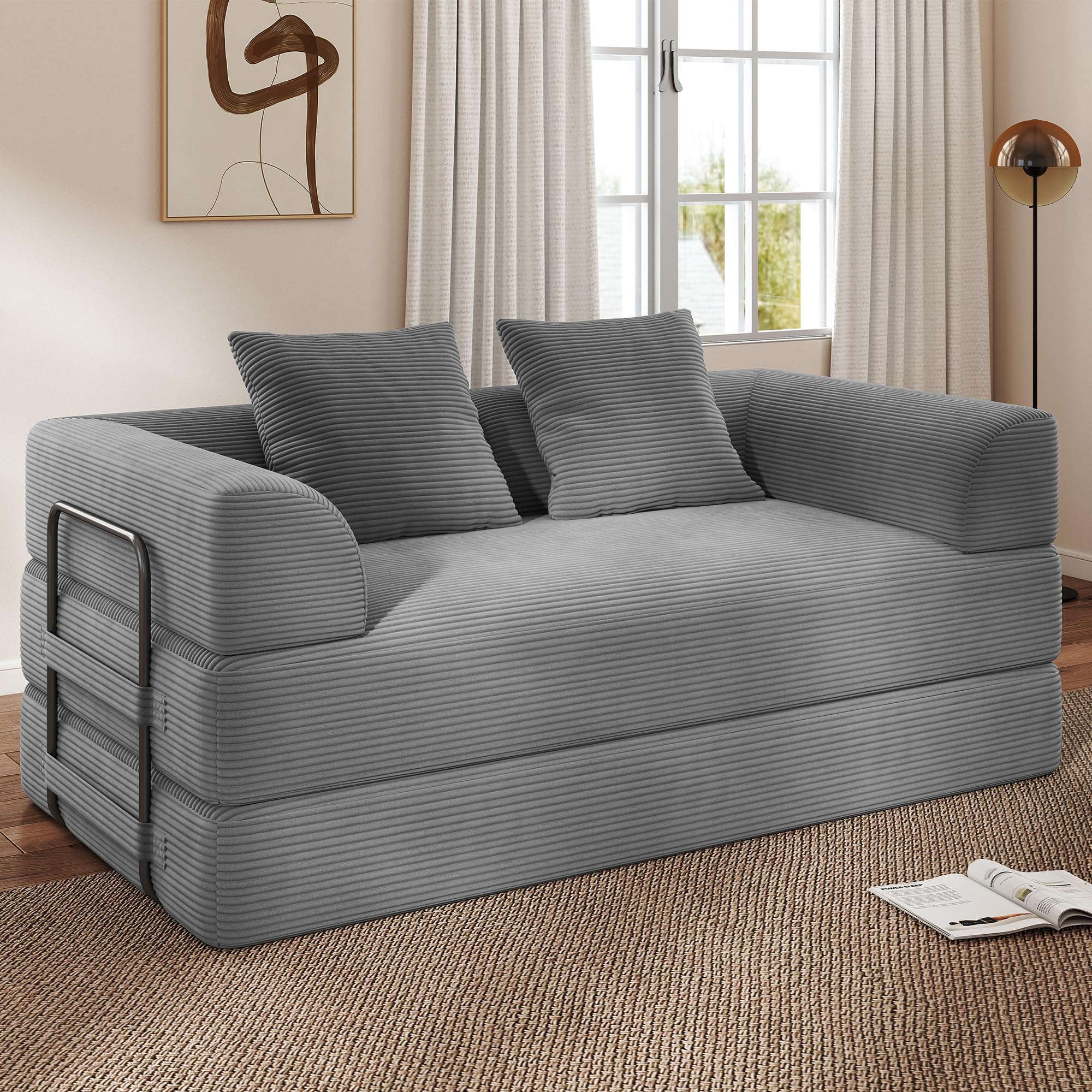 Living&Giving 5-in-1 Foldable Floor Futon