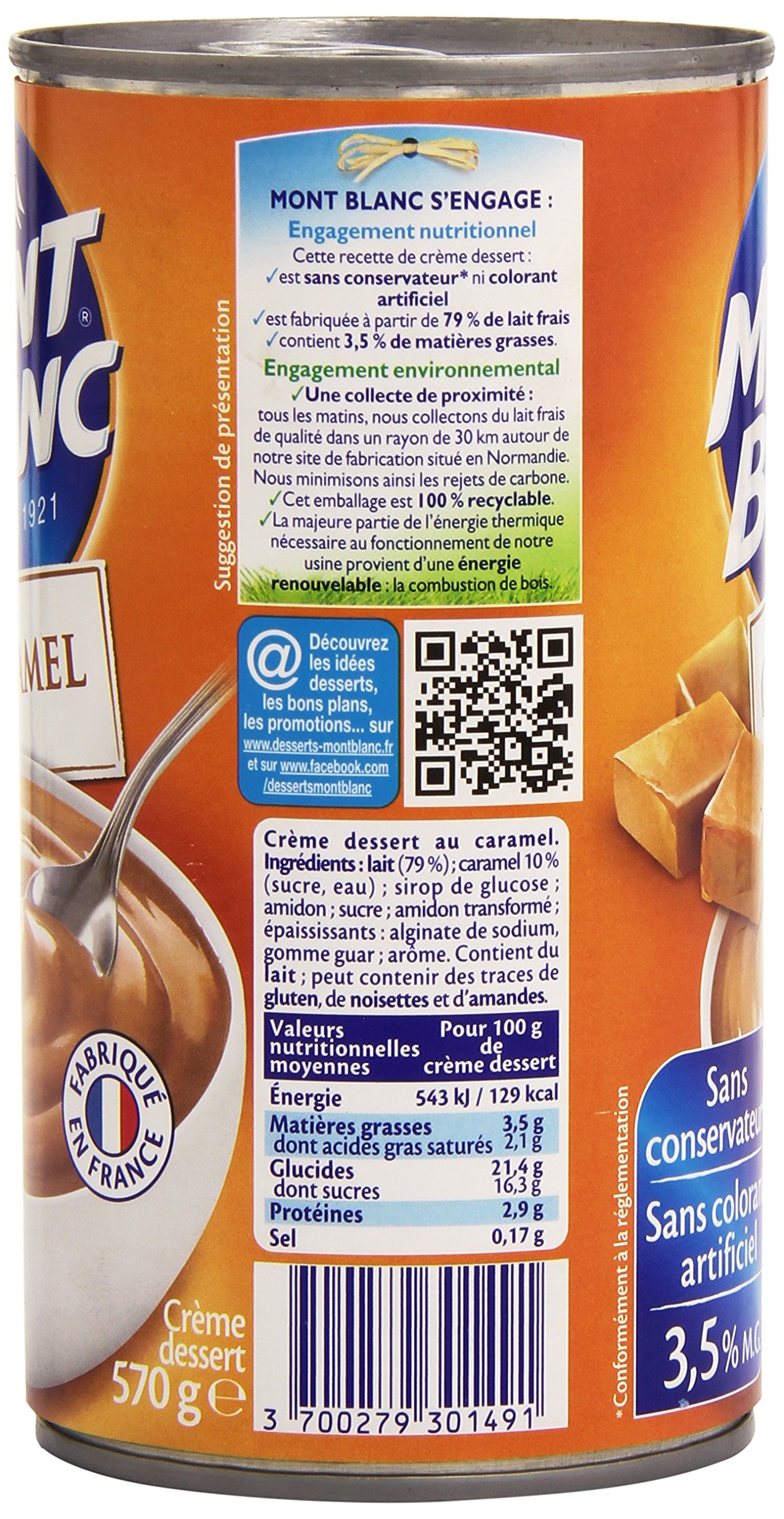 Mont Blanc Caramelo 570G Crema