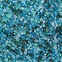 Vista 11 de John Bead Cuentas de cristal checo 10/0 cuentas de acero de pavo real para manualidades de joyería, vial de 0.85 oz