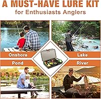 Vista 3 de TRUSCEND Widely Used Fishing Lures & Tackle Kit Worth Every Penny, Selected Fishing Kit for Freshwater Saltwater, Economic/Giftable/Premium Fishing