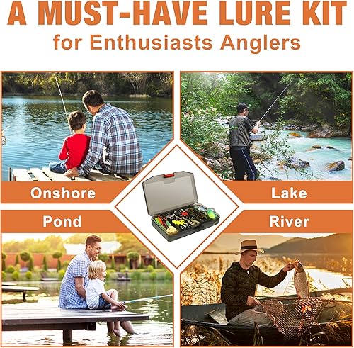 Miniatura 3 de TRUSCEND Widely Used Fishing Lures & Tackle Kit Worth Every Penny, Selected Fishing Kit for Freshwater Saltwater, EconomicGiftablePremium Fishing