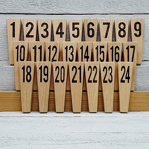 Miniatura 5 de Customized Beer Tap Handle Tapered Shape Solid Wood Numbered (Short numbered)