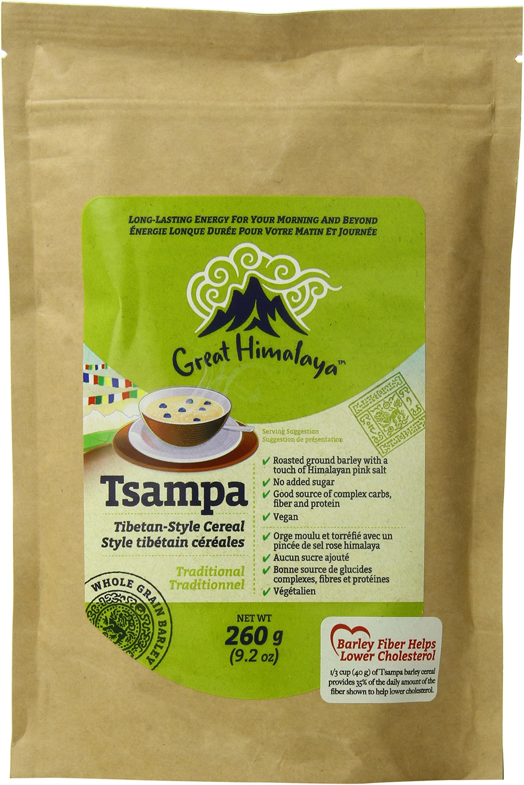 Great Himalaya Tsampa Cereal, Traditional, 9.2 Ounce