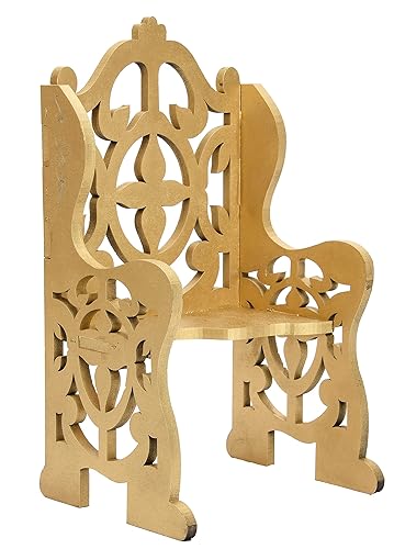 A&C Quinceañeras and More Silla dorada Jesus de Nazaret Baby Jesus chair silla de madera para nino dios baby jesus accesories (9)