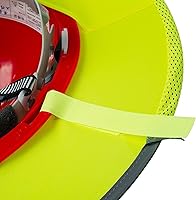 Vista 8 de UNCO - Casco de Sombrero Duro con Protector Solar, 1 Paquete, Amarillo, Visera Completa y Estándar de Malla Reflectante de Alta Visibilidad