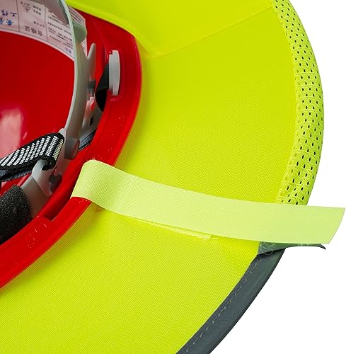 Miniatura 8 de UNCO - Protector solar para casco, 1 paquete, amarillo, de malla de ala completa y estándar, reflectante, de alta visibilidad, accesorios para casco