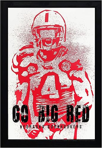 Nebraska Cornhuskers Art Print Gift (Big Red Husker)