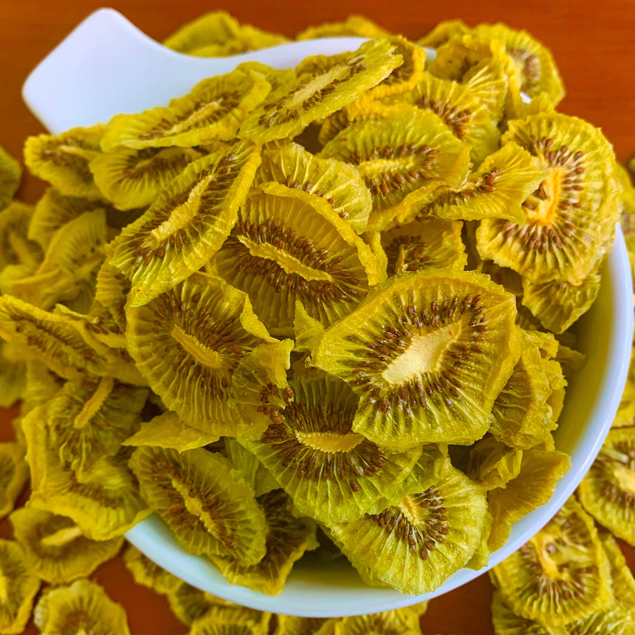 SENSAFRUIT-Dried Kiwi - 100% Natural slices | NO SUGAR ADDED, unsulfured | Gluten Free | Direct Producers | 2 Zipper bags x 40G (240g)