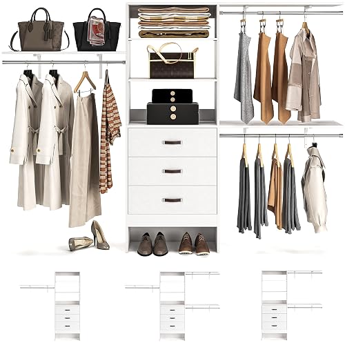 Armocity 96 quot Wood Closet System product photo (Closet Systems) — ScooterReviewPro review