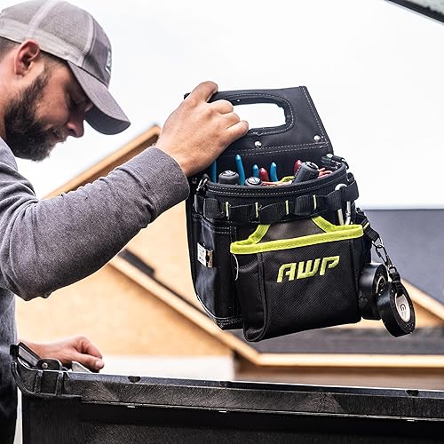 Miniatura 8 de Bolsa de herramientas AWP, bolsa de herramientas para electricista, organizador multibolsillo profesional premium