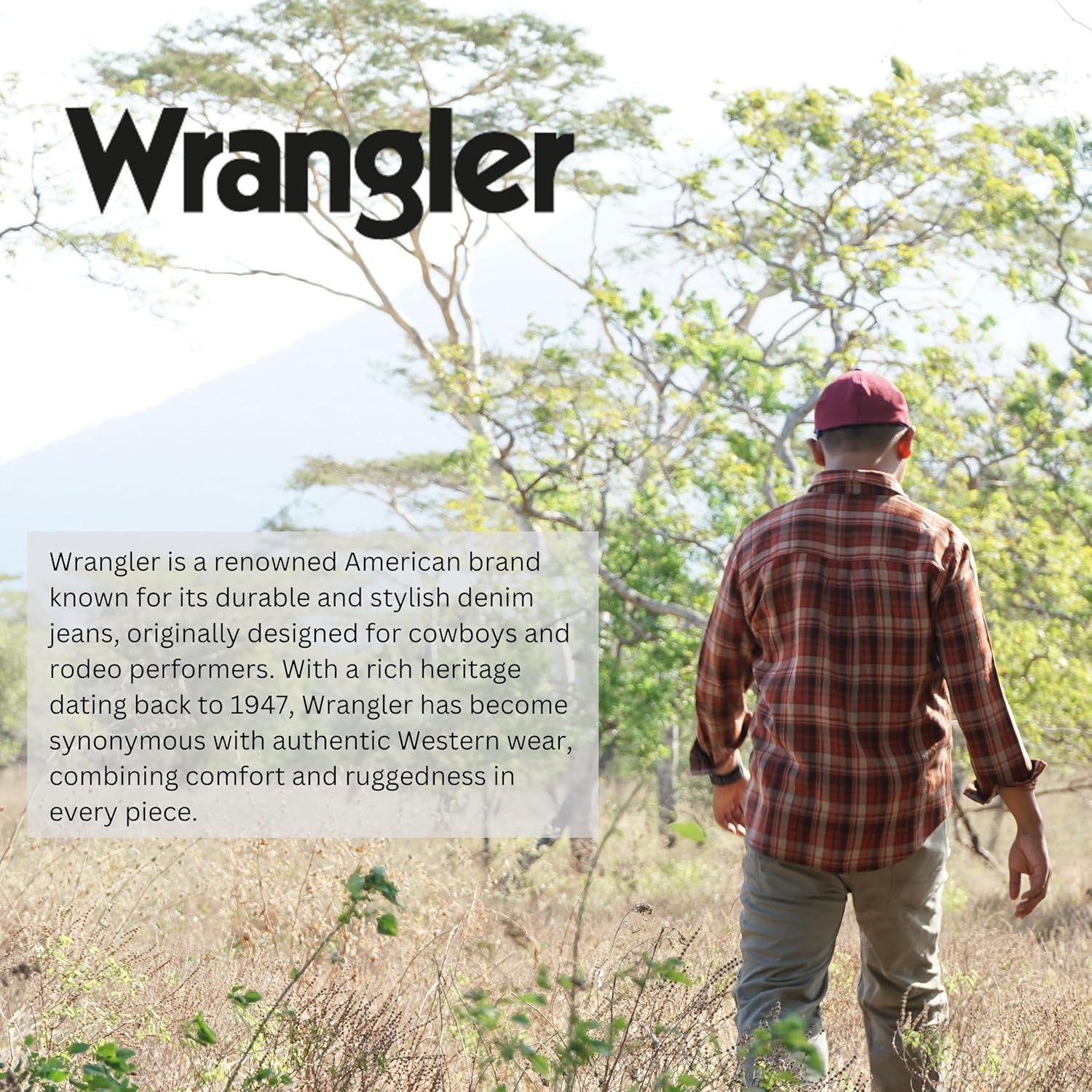 Wrangler Men's Big and Tall Plaid Button Down Shirt - Image 6