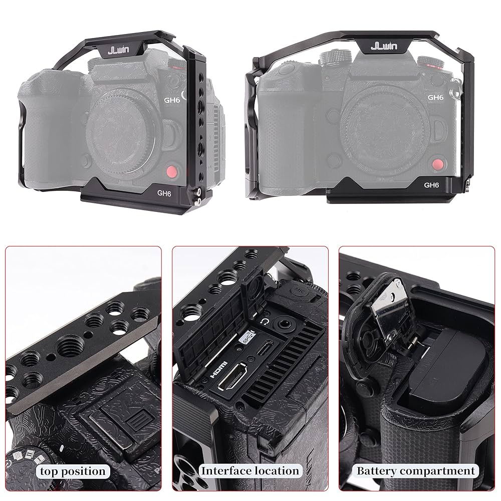 Amazon.co.jp: Hersmay GH6ケージキット トップハンドル付きフル
