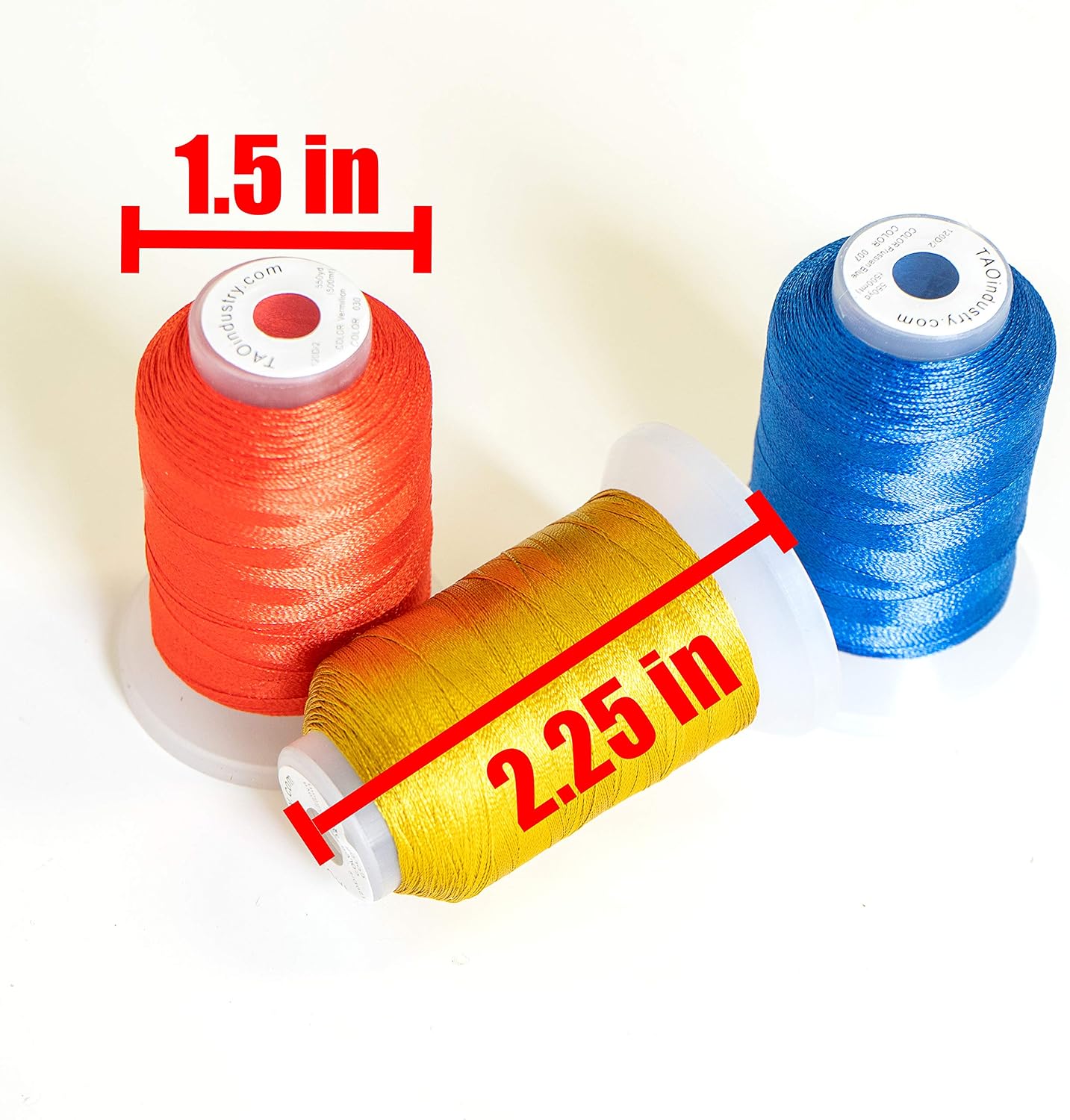 Premium 40 Colors Polyester Embroidery Machine Thread 550 Yard - Best Fit for Brother Babylock Janome Singer Pfaff Husqvarna Embroidery and Sewing Machines