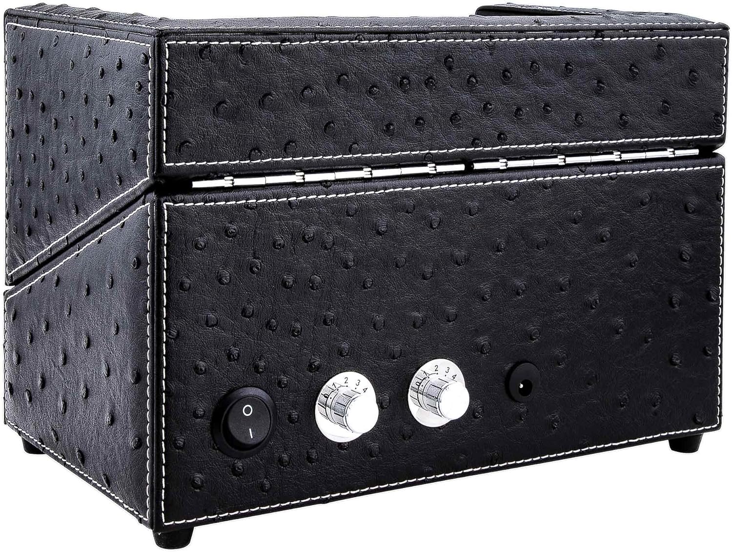 TRIPLE TREE Watch Winders for Automatic Watches, Unique Leather Automatic Winder with Double Flexible Plush Universal Pillow for Lady and Man Watch