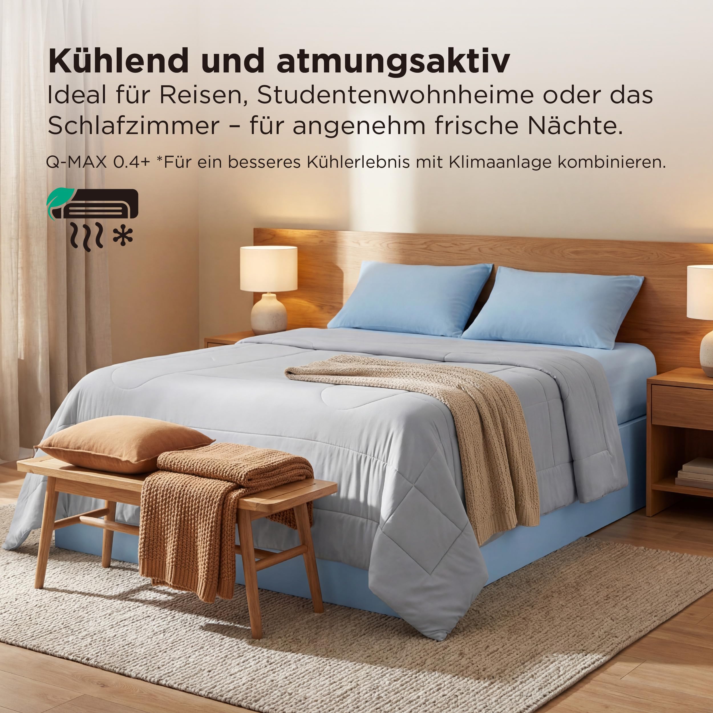 Bedsure Dekbed, 155 x 220 cm, zeer warm, winter, 450 g/m²