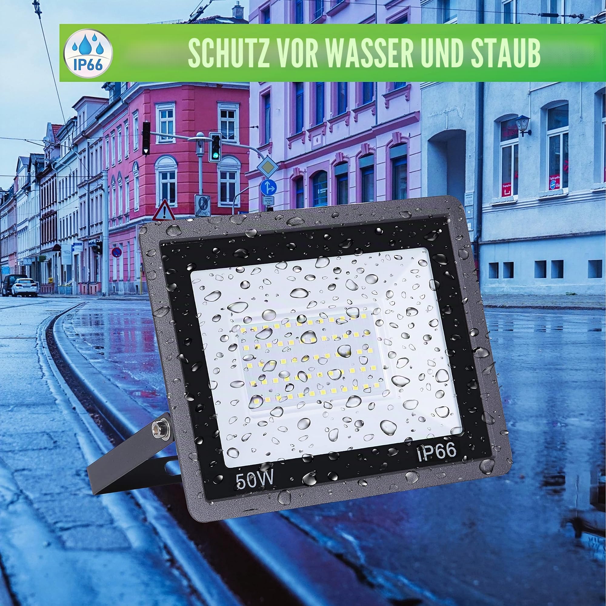 CLAR HYBEC - LED Strahler Außen, LED Strahler, LED Aussenleuchte, LED Strahler Innen, LED Scheinwerfer, LED Strahler 50W, LED Außenstrahler, LED Aussenstrahler, Lampe strahler Outdoor (Pack 5)