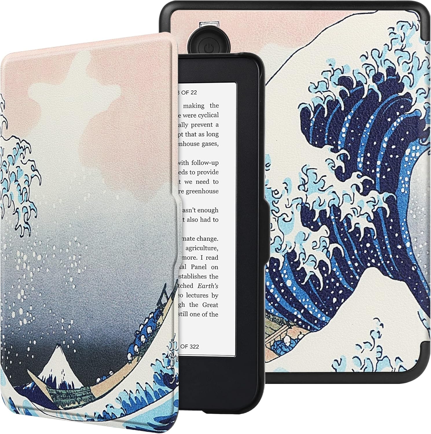 HGWALP Slimshell Coque de Protection pour 6" Kobo Clara Colour Liseuse