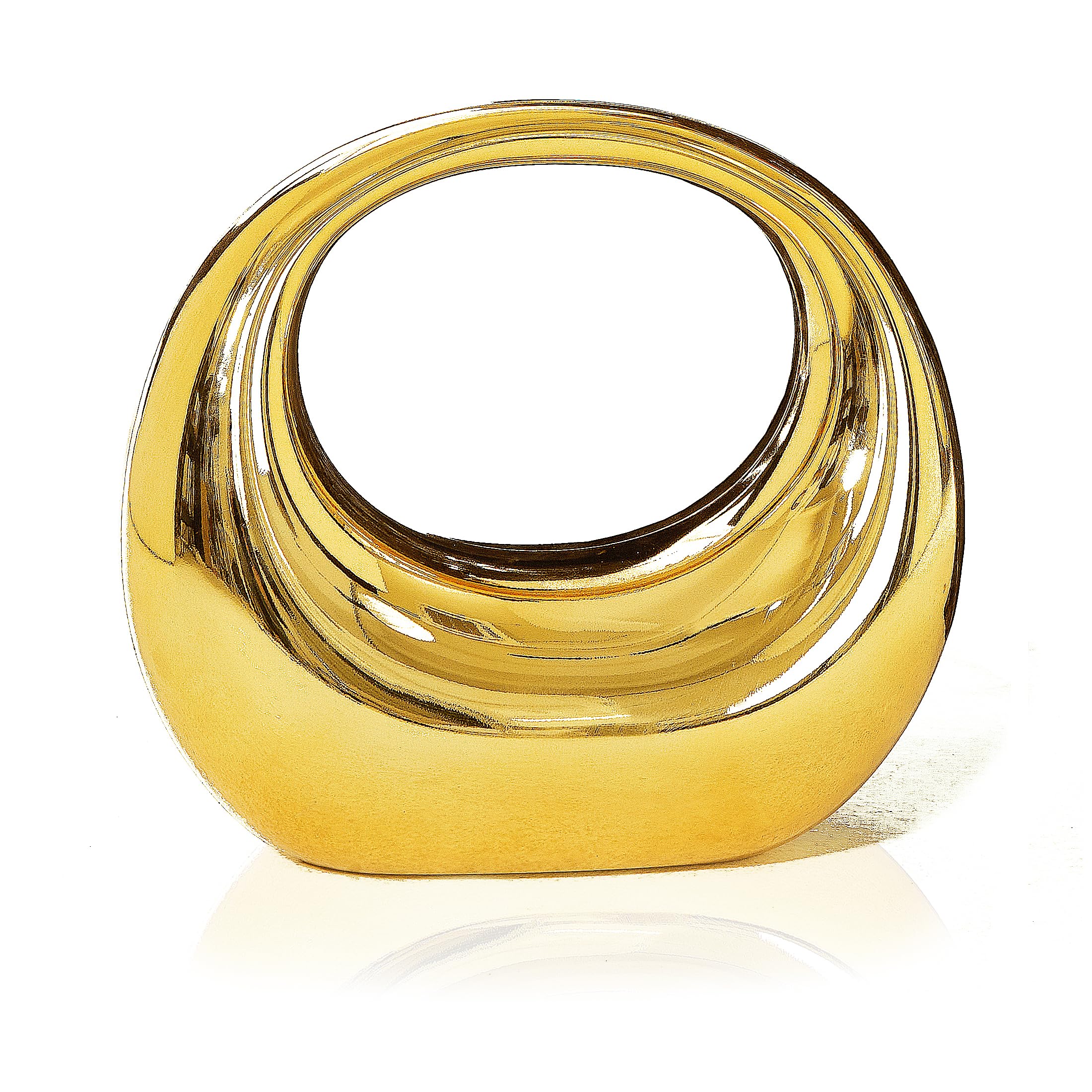 Women's Moon HandBag Acrylic Clutch Evening Bag Party and Wedding Metal Purse Crossbody