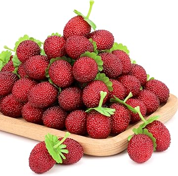 Gresorth 30pcs Artificial Raspberry Fake Fruit Decoration Home House Kitchen Cabinet Model