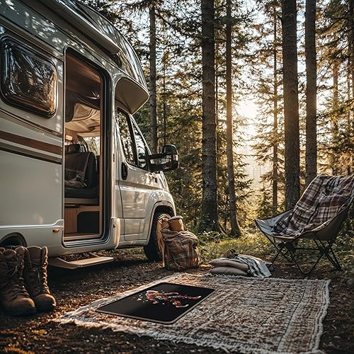 Miniatura 65 de Tapete divertido para puerta de campamento de 17 x 30 pulgadas, regalos de campamento para mujeres, alfombras de cámper para interior, alfombra