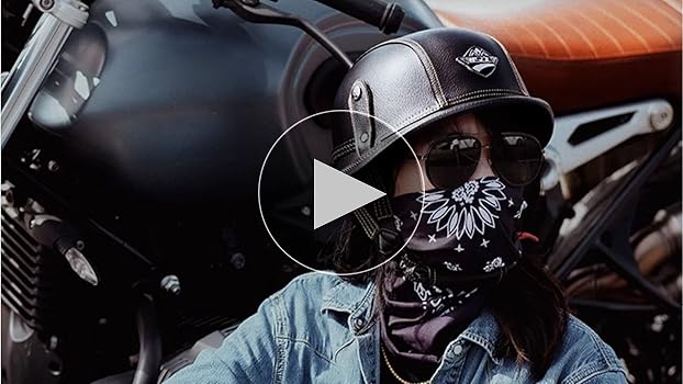 Amazon.com: German Style Motorcycle Helmet, Retro Leather