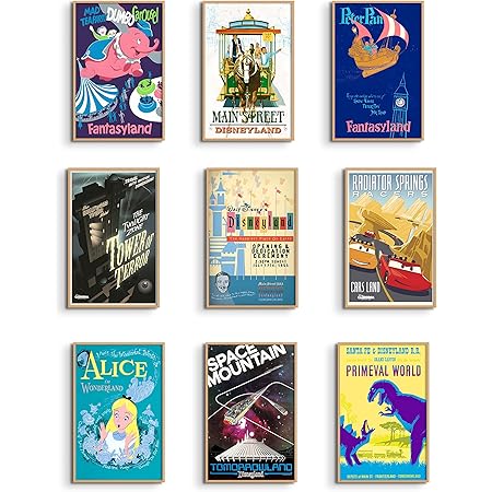 Amazon.com: Disney 100th Anniversary Collector Stamps Framed Wood Wall ...