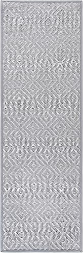Miniatura 3 de SAFAVIEH Natural Fiber Collection NF154B - Alfombra de pasillo de 2 pies 6 pulgadas x 8 pies, gris claro y gris, diseño rústico de sisal, fácil