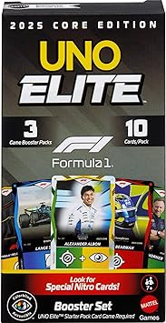 UNO Elite F1 Card Game Booster Set 7+