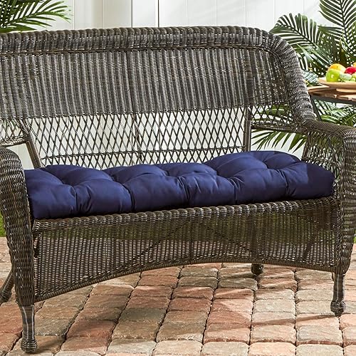 Miniatura 7 de South Pine Porch AMSC4805-FOREST Sunbrella - Cojín para banco o columpio, color verde, 44 pulgadas