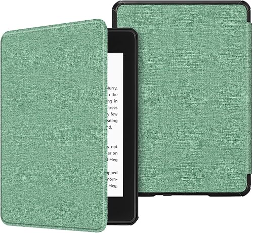 Miniatura 20 de Fintie - Funda delgada para Kindle Paperwhite (décima generación del 2018), piel sintética ligera prémium con función automática de apagar y Galaxia