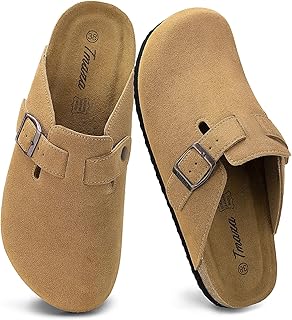 Tmaza Zueco Mujer Pantuflas -Cómodos Zapatillas-Moda Casua Tallas 36-42