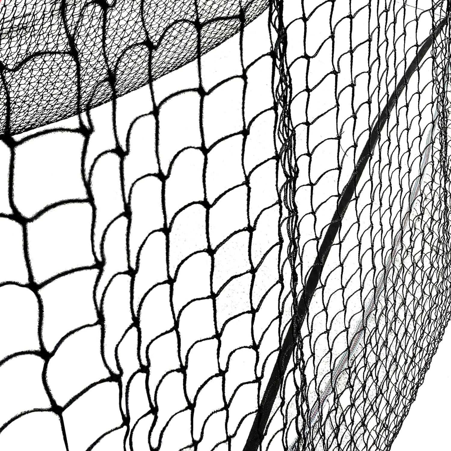 PGL Baseball Softball Backstop Nets - High Strength Nylon Mesh with Durable Straps - 14x28FT Replacement Net for Backyard Garage Team Practice & Daily Spots Training