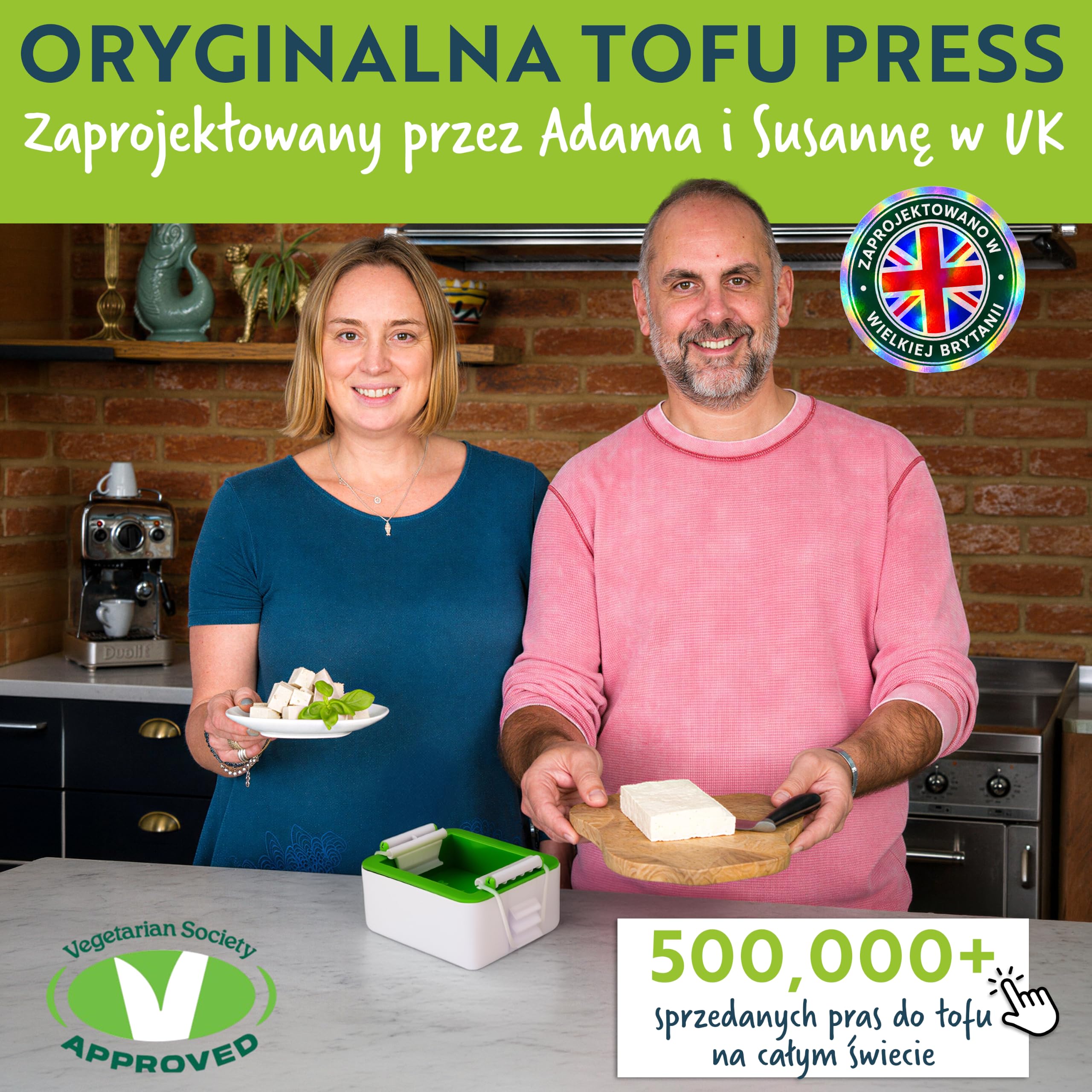 ToFuture Prasa Tofu – jedyna w swoim rodzaju i stylowa prasa tofu, która przekształci Twoje tofu. | Prasa Tofu bez zabrudzeń. Nie zawiera BPA. Nadaje się do mycia w zmywarce Do tofu 225-450 g, jedwabistego tofu i paneera.
