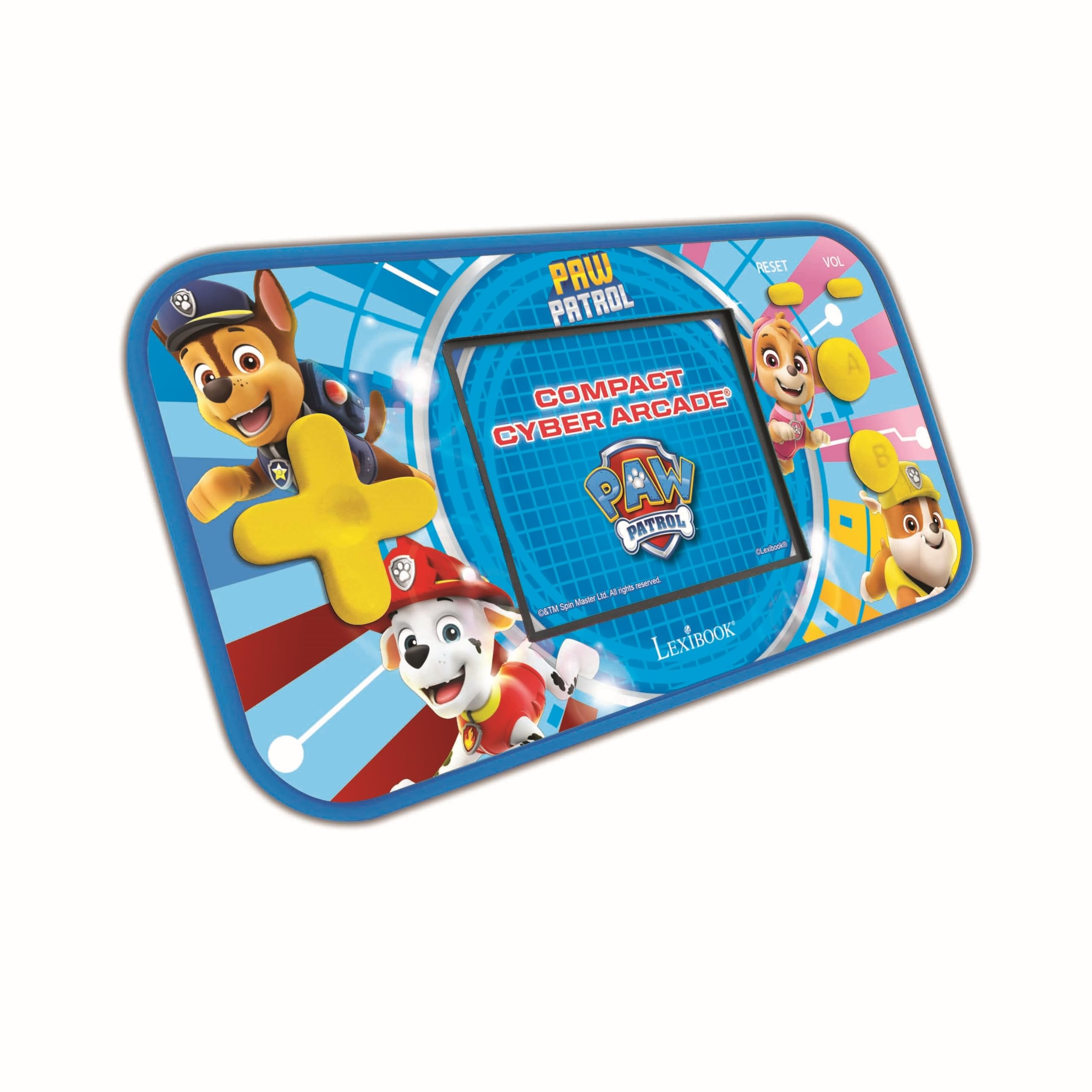 Lexibook Paw Patrol La Squadra dei Cuccioli Chase Console di Gioco Portatile Compact Cyber Arcade, 150 Giochi, LCD, Batteria, Rosso/Blu, JL2367PALXB