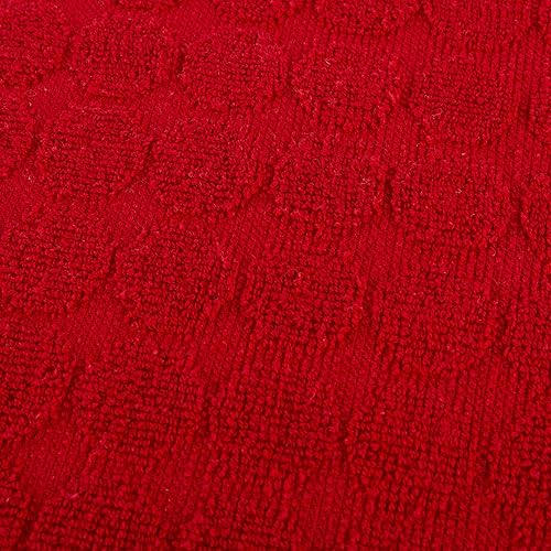 Miniatura 4 de Bedford Home BH Kitchen - Juego de toallas de mano absorbentes de 8 a 16 x 28 pulgadas, 100 % algodón, tejido moderno con patrón circular en 4 paños