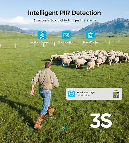 Miniatura 6 de Cámara de seguridad solar celular 4G LTE al aire libre sin WiFi Cámara de seguridad con energía solar al aire libre Tarjeta SIM incorporada 2K