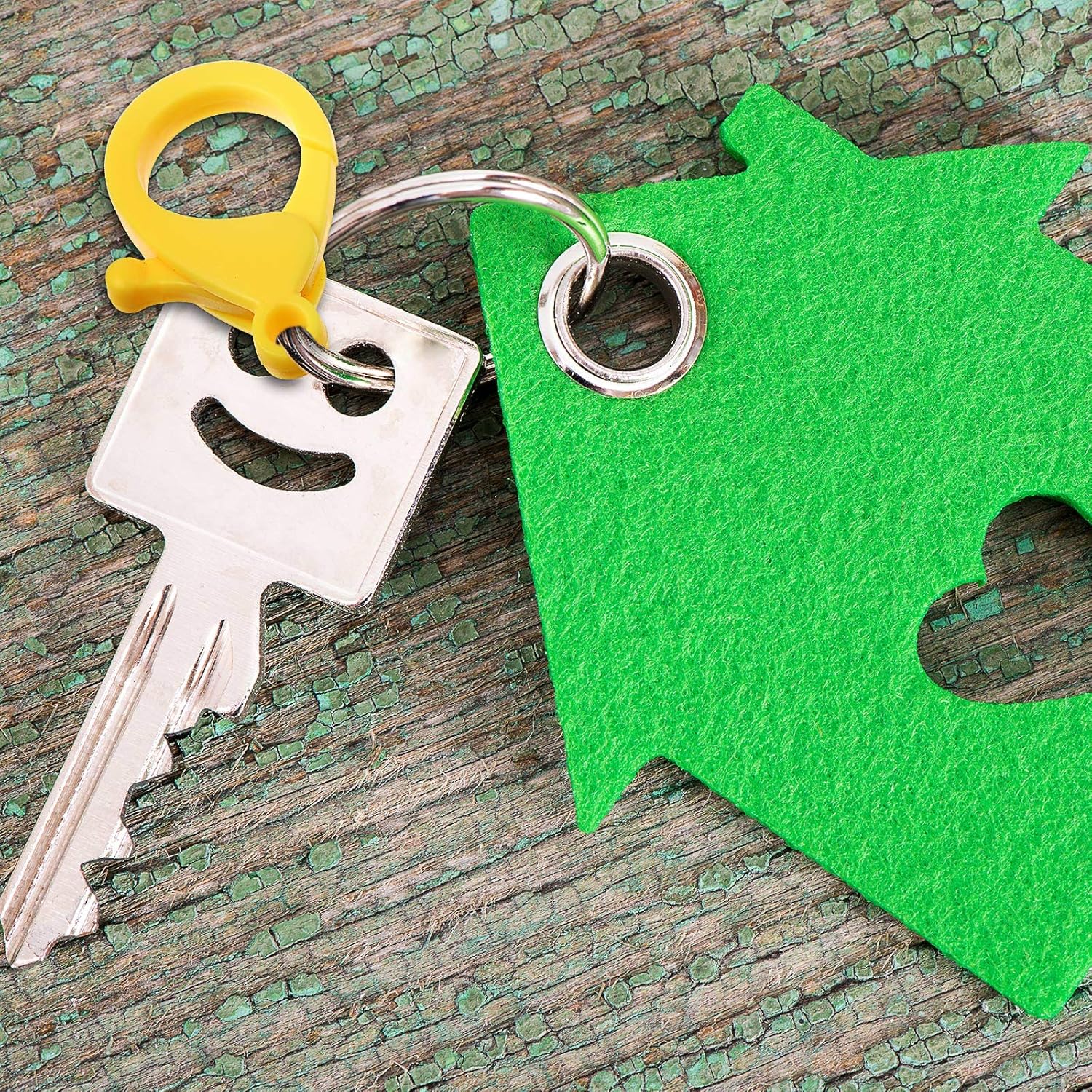 Multicolor Hard Plastic Clips Plastic Lobster Claw Clasps and Open Jump Rings, Cute Lanyard Snap Hooks for Key Chain Ring Chain Clasp DIY Handmade Crafts(100 Pieces) - Image 4