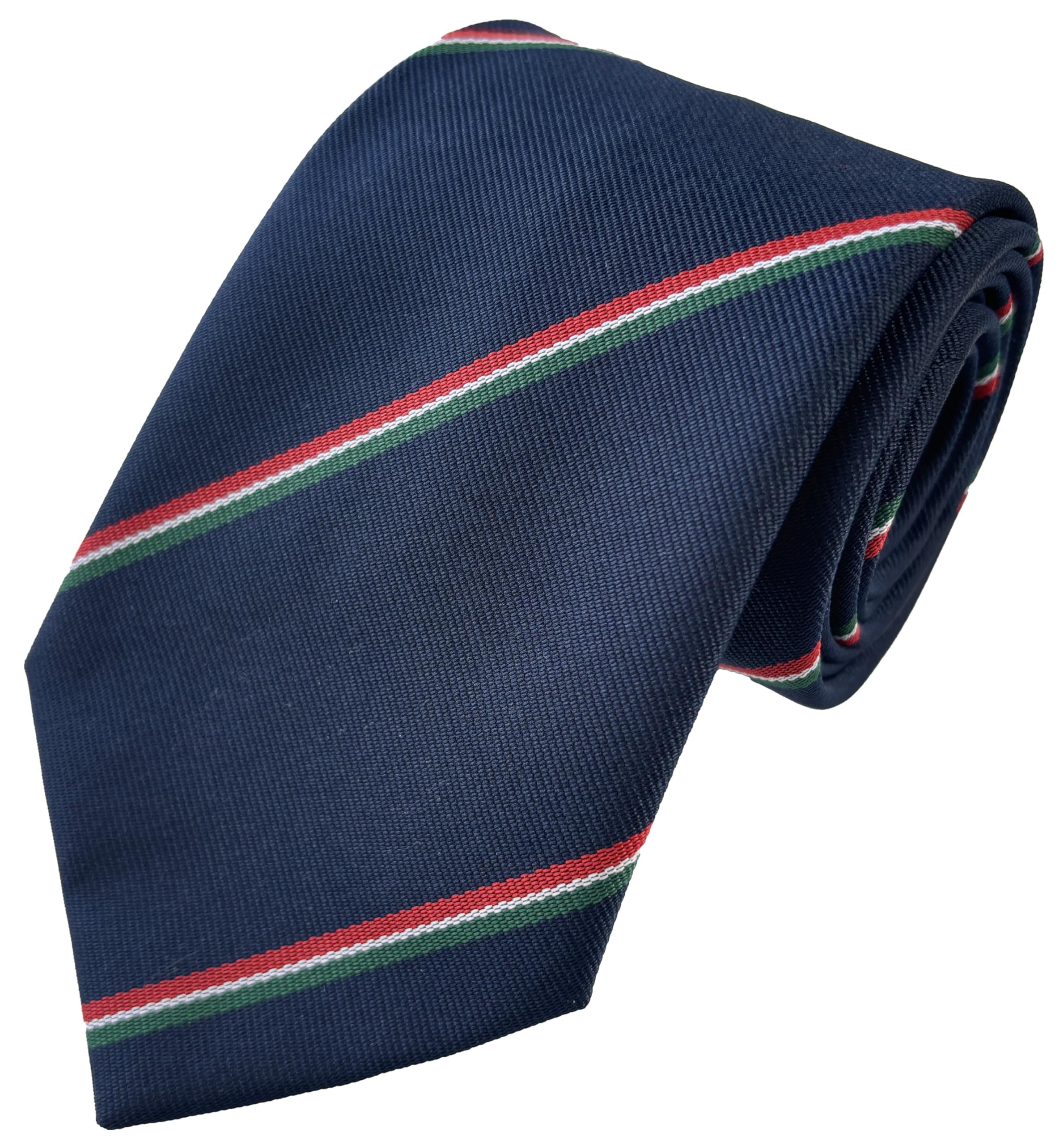 Merchant Navy Striped Tie (Clip On Tie (20 inch))