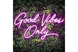 It's a Vibe: Neon Wall Art for Positive Energy