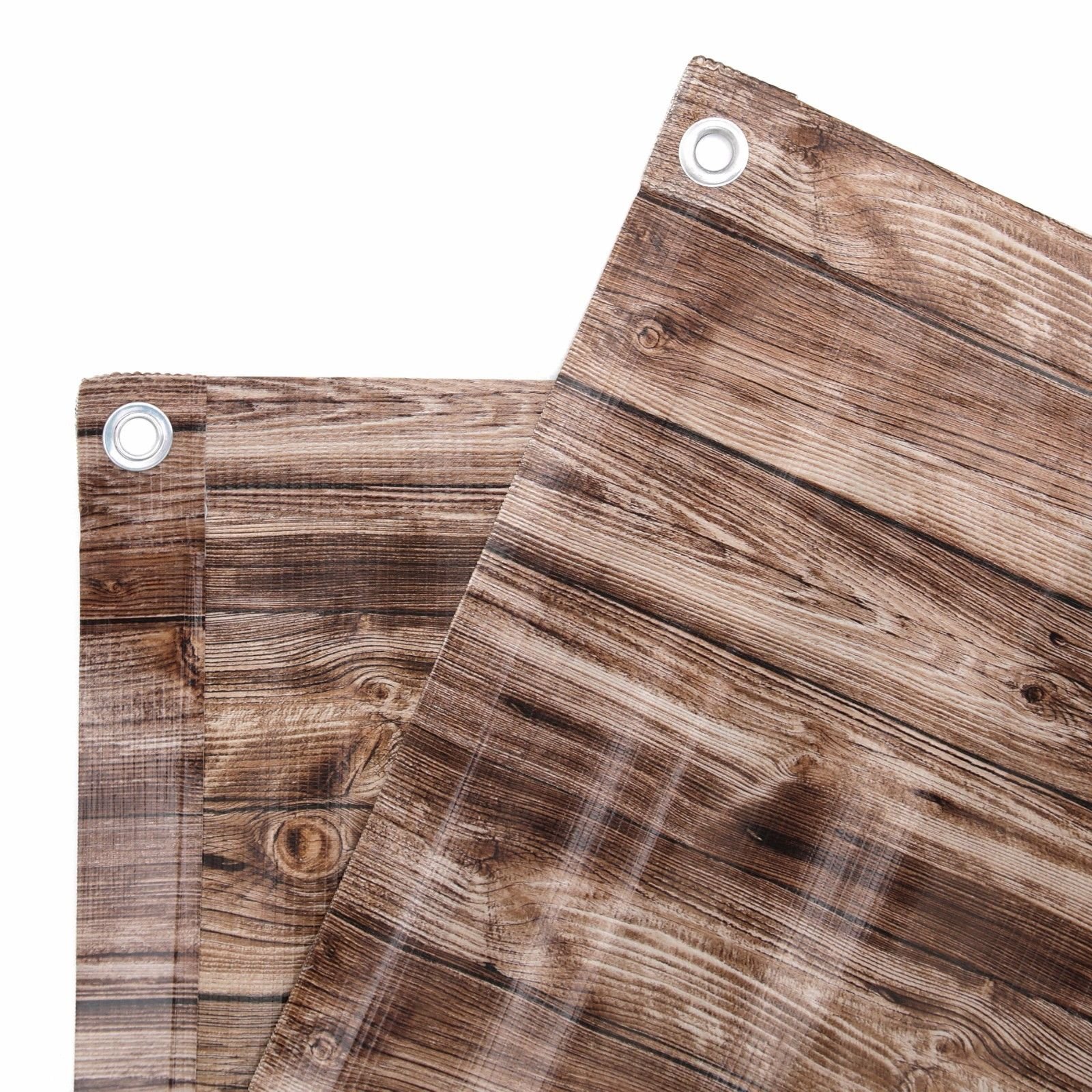 ESTEXO® PVC-Balkonsichtschutz, Balkonbespannung, Balkonverkleidung, 6 Meter (0,75 x 6,0 Meter, Holz-Optik 2)
