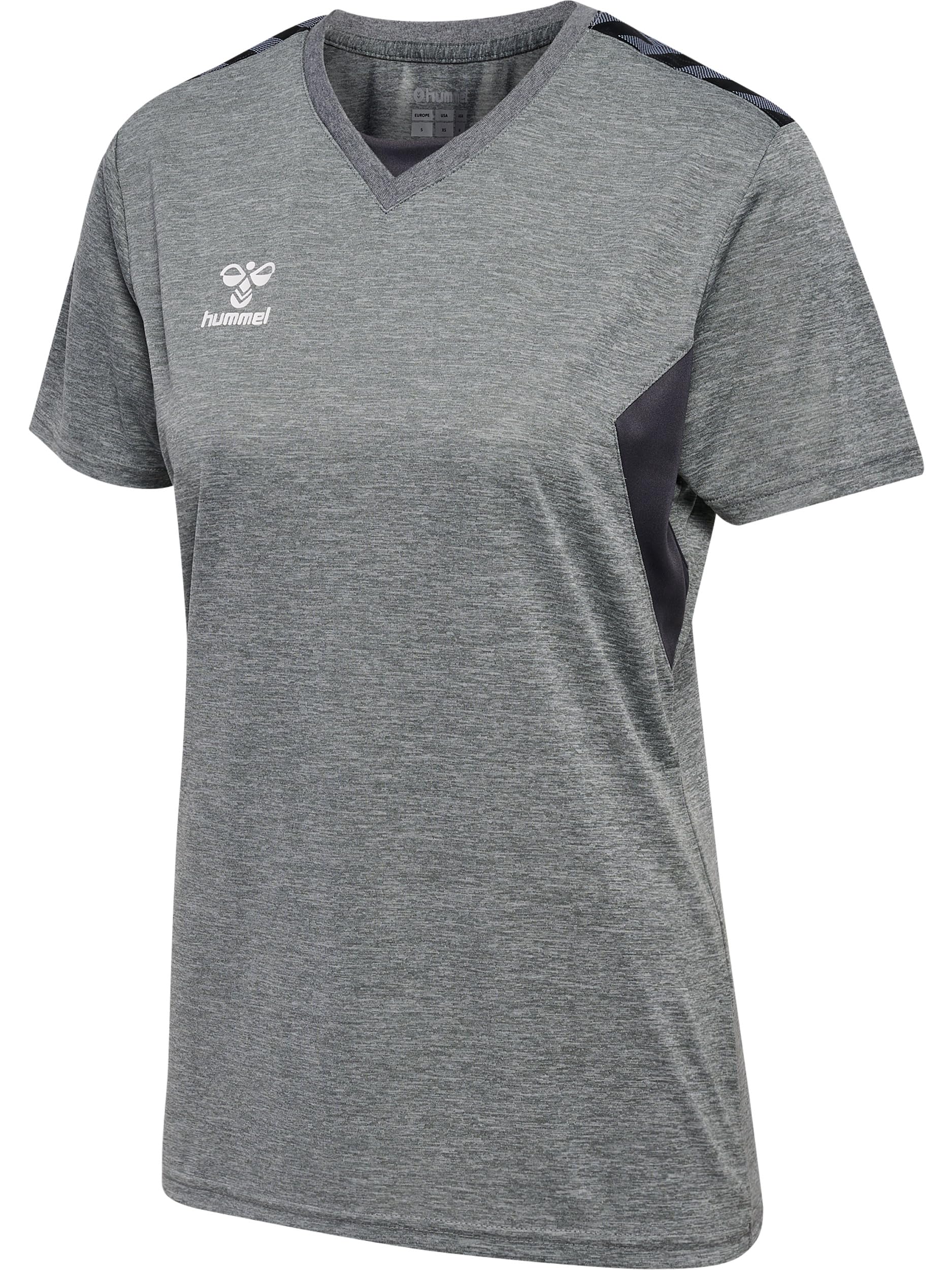 hummel T-Shirt S/S Hmlauthentic Multisport Women's Size Grey Melange