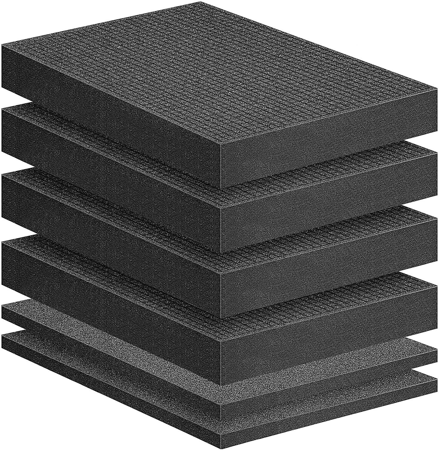 6 Pcs Pick Apart Foam Insert, 2 Size Pre Cube Sheet Foams with Bottom Use