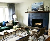 Vista 7 de Estante de madera flotante para chimenea, rústica, decoración de pared con vigas de madera de granero reciclada, estantería de granja montada