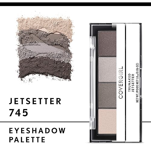 Miniatura 3 de COVERGIRL COVERGIRL Trunaked Quad Eyeshadow Palette, Jetsetter, Jetsetter, 0.06 Ounce
