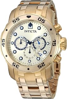 Men's 21924 Pro Diver Analog Display Quartz Gold Watch