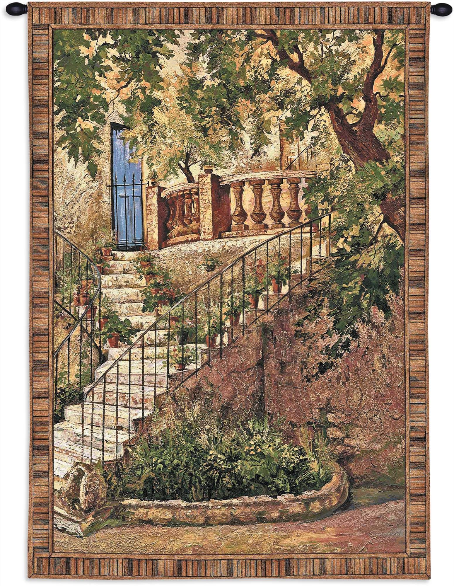 Tenture Murale Roger Duvall – Villa Italienne Toscane – 100% Coton 52x76 Cm – Bon état